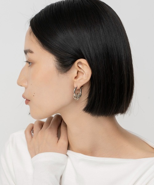 LAPUIS（ラピュイ）の「LAPUIS(ラピュイ)Coil Aroundイヤリング（イヤリング・レディース・マルチ/ゴールド/シルバー・FREE）」の9枚目の写真