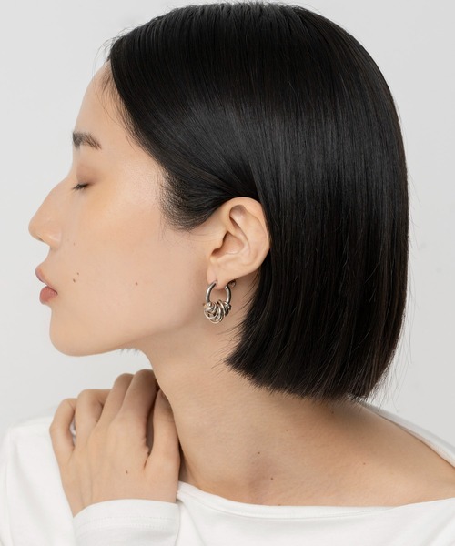 LAPUIS（ラピュイ）の「LAPUIS(ラピュイ)Coil Aroundイヤリング（イヤリング・レディース・マルチ/ゴールド/シルバー・FREE）」の10枚目の写真