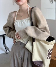 HALEY PESCA（ヘーリーペスカ）の「HALEY PESCA/リブニット クロップド ボレロカーディガン（カーディガン/ボレロ）」