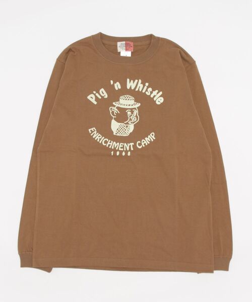 OLD BETTY'S(オールドベティーズ)の「Long-Sleeve T-shirts(Pig´n Whistle)(Tシャツ/カットソー・レディース・ダークベージュ/スミクロ/ホワイト・M/L)」の8枚目の写真