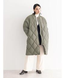 ダイヤキルトロングコート