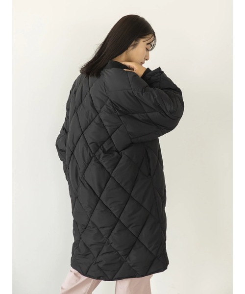 koe（コエ）の「ダイヤキルトロングコート（その他アウター・レディース・ホワイト/ブラック/カーキ・FREE）」の10枚目の写真