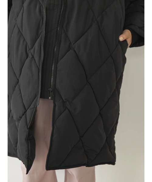 koe（コエ）の「ダイヤキルトロングコート（その他アウター・レディース・ホワイト/ブラック/カーキ・FREE）」の13枚目の写真