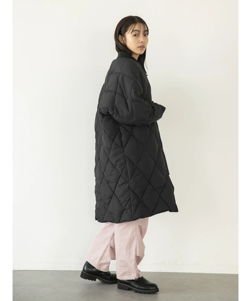 koe（コエ）の「ダイヤキルトロングコート（その他アウター・レディース・ホワイト/ブラック/カーキ・FREE）」の16枚目の写真