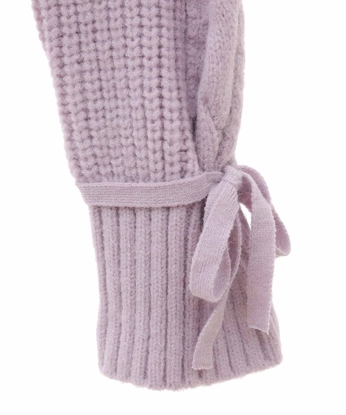 31 Sons de mode（トランテアン　ソン　ドゥ　モード）の「モックネックケーブルニット（ニット/セーター・レディース・オフホワイト/ラベンダー/ライトグリーン・36）」の15枚目の写真