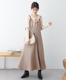 natural couture | トレンドと上品さの良いとこ取り/パイピングキャミワンピース(ワンピース)