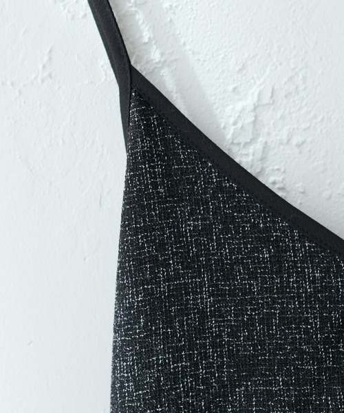 natural couture（ナチュラルクチュール）の「パイピングキャミワンピース（ワンピース・レディース・その他2/モカ/ブラック/その他1/その他3・FREE）」の6枚目の写真