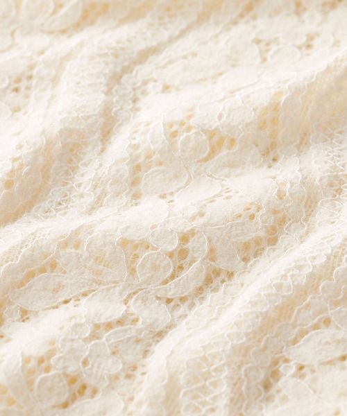 GeeRA（ジーラ）の「起毛レースタイトスカート（スカート・レディース・アイボリー/ブラック/ブラウン・SMALL/MEDIUM/LARGE）」の7枚目の写真