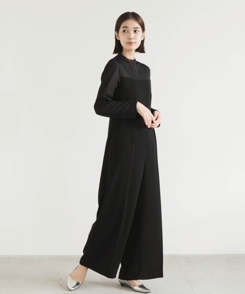 kaene（カエン）の「エアリーコンビオールインワン（パンツドレス・レディース・ブラック/ブラウン・34/38/36）」の11枚目の写真