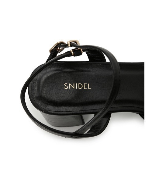 SNIDEL（スナイデル）の「フレアヒールストラップパンプス