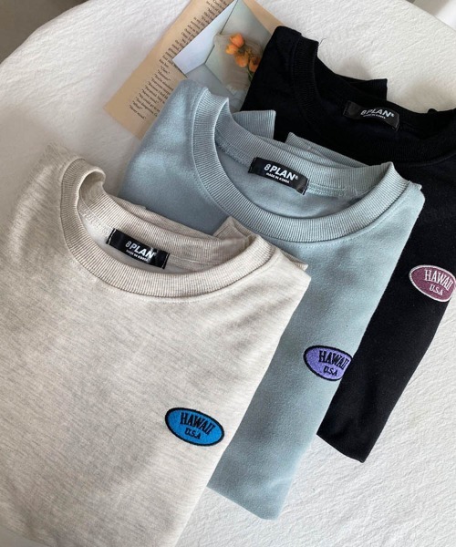 Dalfwin（ダールフィン）の「韓国ファッションHAWAII刺繍ロゴオーバーサイズスウェット（スウェット・レディース・オートミール/ミント/ブラック・FREE）」の11枚目の写真