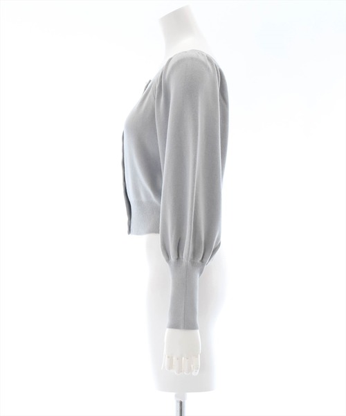clear（クリア）の「七分袖スクエアネックカーデ【セット可】 ≪2022AW新作≫（ニット/セーター・レディース・アイボリー/ブラック/グレー・F）」の5枚目の写真