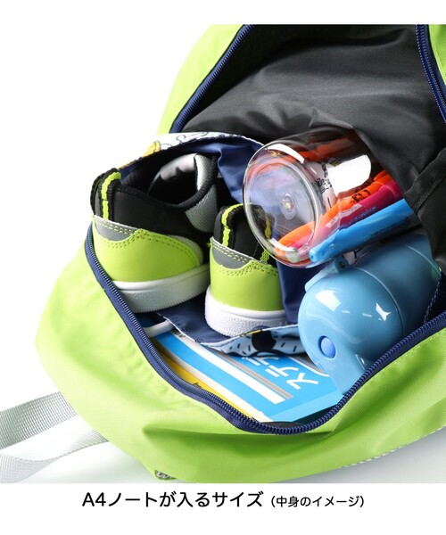 BRANSHES（ブランシェス）の「メッシュポケットリュック（バックパック/リュック・キッズ・ブラック/ベージュ/ライム・FREE）」の16枚目の写真