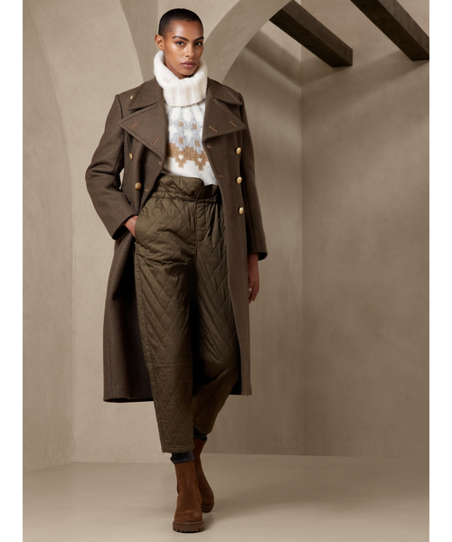 Banana Republic（バナナリパブリック）の「Hana キルトパンツ（その他パンツ・レディース・カーキ・2/0/4/6/00）」の2枚目の写真