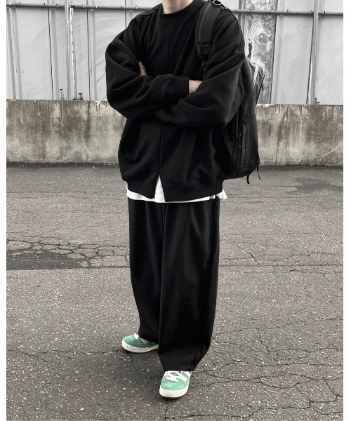 YACA（ヤーカ）の「3way ZIP OPEN SWEAT/3wayジップオープンスウェット（スウェット・レディース・アッシュグレー/ブラック・FREE）」の8枚目の写真
