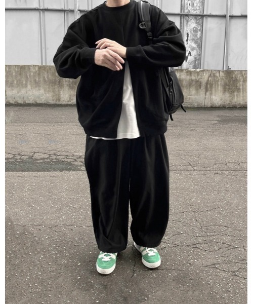YACA（ヤーカ）の「3way ZIP OPEN SWEAT/3wayジップオープンスウェット（スウェット・レディース・アッシュグレー/ブラック・FREE）」の10枚目の写真