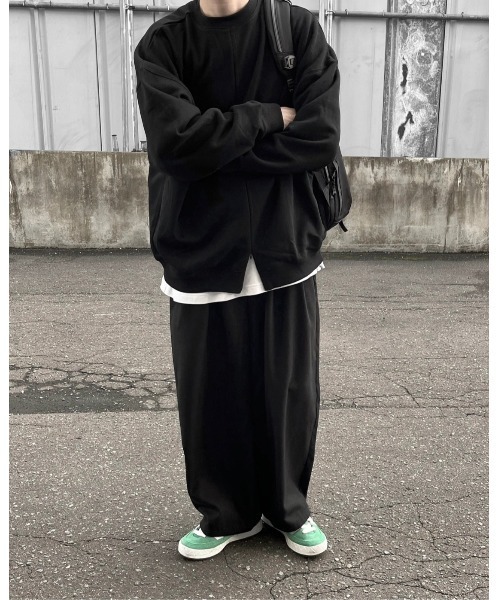 YACA（ヤーカ）の「3way ZIP OPEN SWEAT/3wayジップオープンスウェット（スウェット・レディース・アッシュグレー/ブラック・FREE）」の15枚目の写真