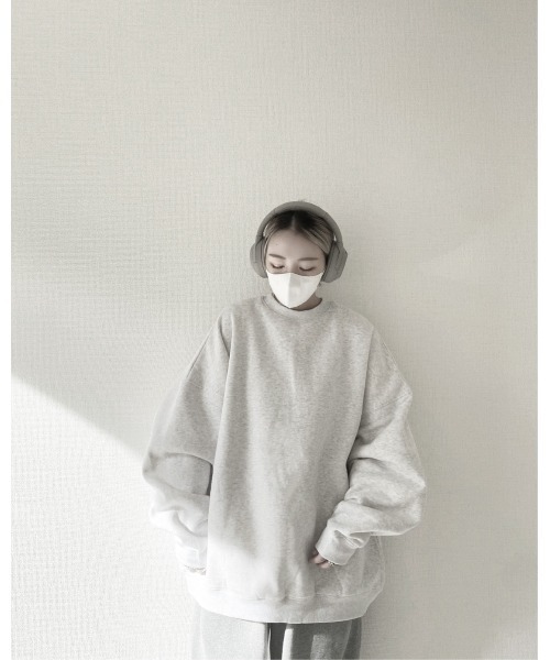 YACA（ヤーカ）の「3way ZIP OPEN SWEAT/3wayジップオープンスウェット（スウェット・レディース・アッシュグレー/ブラック・FREE）」の7枚目の写真