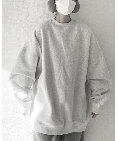 YACA（ヤーカ）の「3way ZIP OPEN SWEAT/3wayジップオープンスウェット（スウェット・レディース・アッシュグレー/ブラック・FREE）」の9枚目の写真