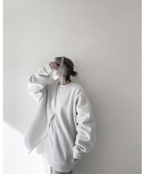 YACA（ヤーカ）の「3way ZIP OPEN SWEAT/3wayジップオープンスウェット（スウェット・レディース・アッシュグレー/ブラック・FREE）」の18枚目の写真