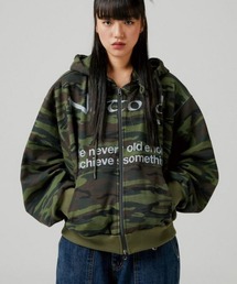 ESC STUDIO | 【ESC STUDIO/イーエスシースタジオ】not old hood / フーディ パーカー ジップアップフーディ ジップアップ フーディ ジップアップパーカー ジップアップ パーカー カモフラージュ カモ柄 迷彩 羽織り 秋服 冬服(パーカー)