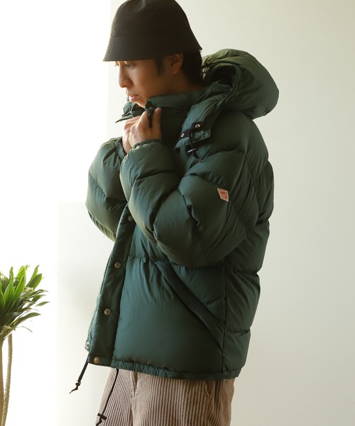DANTON（ダントン）の「DANTON / Quilt Down Hood Jacket（ブルゾン・メンズ・ブラック/カーキ/グリーン・X-SMALL/SMALL/MEDIUM/LARGE）」の9枚目の写真