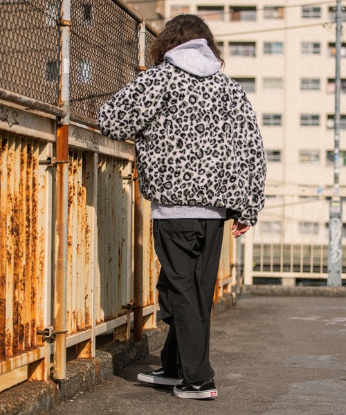 THE HITSS（ヒッツ）の「【THE HITSS】ビッグシルエット シープボア キルティング リバーシブル パデッドブルゾン（ブルゾン・メンズ・ネイビー/ブラック/ベージュ/グレー/アニマル/アイボリー・M/L）」の22枚目の写真