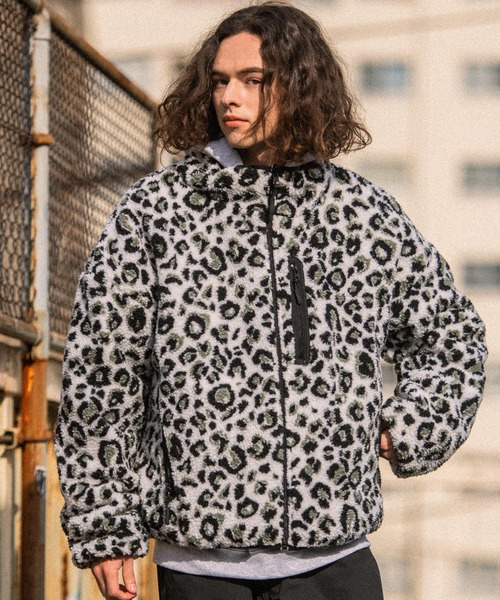 THE HITSS（ヒッツ）の「【THE HITSS】ビッグシルエット シープボア キルティング リバーシブル パデッドブルゾン（ブルゾン・メンズ・ネイビー/ブラック/ベージュ/グレー/アニマル/アイボリー・M/L）」の7枚目の写真