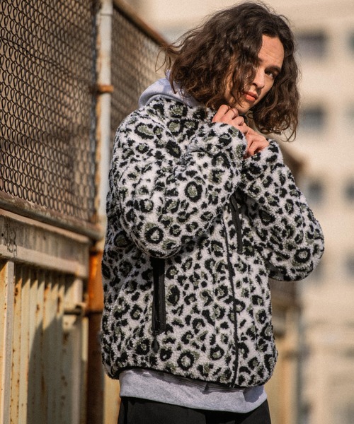 THE HITSS（ヒッツ）の「【THE HITSS】ビッグシルエット シープボア キルティング リバーシブル パデッドブルゾン（ブルゾン・メンズ・ネイビー/ブラック/ベージュ/グレー/アニマル/アイボリー・M/L）」の10枚目の写真