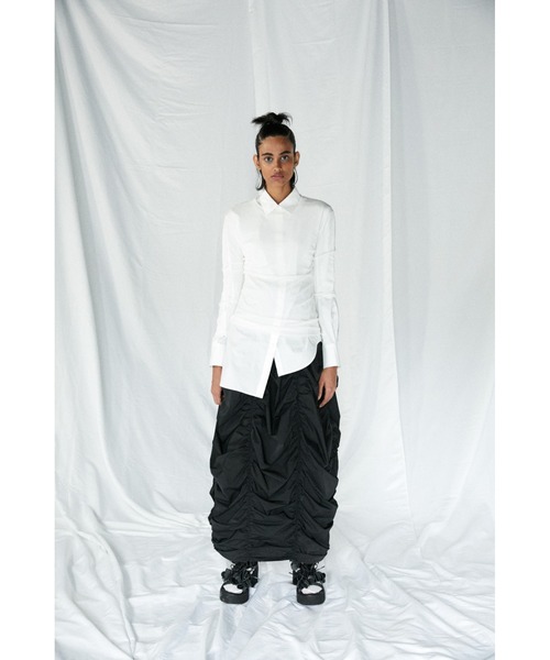 ENFOLD（エンフォルド）の「SOMELOS シアーレイヤードSHIRT（シャツ/ブラウス・レディース・ホワイト・38）」の6枚目の写真