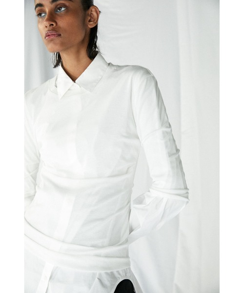 ENFOLD（エンフォルド）の「SOMELOS シアーレイヤードSHIRT（シャツ/ブラウス・レディース・ホワイト・38）」の7枚目の写真