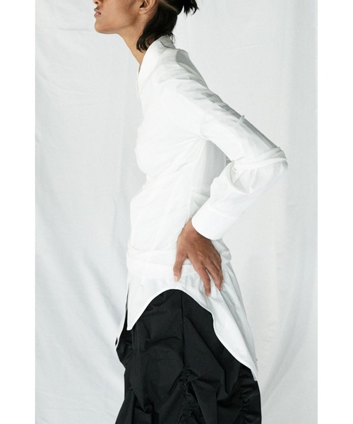 ENFOLD（エンフォルド）の「SOMELOS シアーレイヤードSHIRT（シャツ/ブラウス・レディース・ホワイト・38）」の12枚目の写真