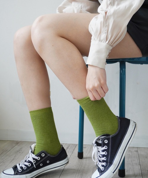 Port(ポート)の「【 antique andico / アンティーク アンディコ 】 ニュアンスカラー カラー ソックス 3P セット / 3足 セット / 靴下(ソックス/靴下・レディース・A/C/B/E/D/F/G/J/H/I・FREE)」の11枚目の写真