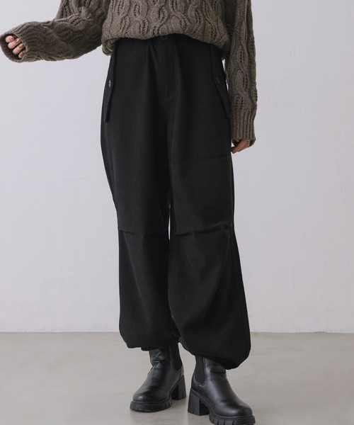 RETRO GIRL（レトロガール）の「起毛ミリタリーPT（その他パンツ・レディース・ブラウン/ブラック/ナチュラル/グリーン・FREE）」の2枚目の写真