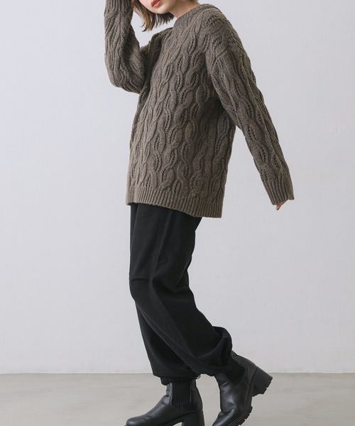 RETRO GIRL（レトロガール）の「起毛ミリタリーPT（その他パンツ・レディース・ブラウン/ブラック/ナチュラル/グリーン・FREE）」の6枚目の写真