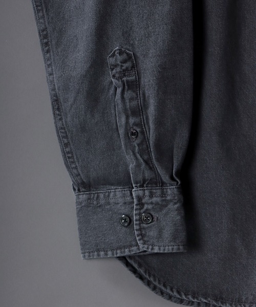 SITRY（シトリー）の「Oversize Drop shoulder BD shirt/オーバーサイズ ドロップショルダー ボタンダウン シャツ（シャツ/ブラウス・メンズ・ブラック系その他/ブルー系その他/グリーン/ベージュ/ネイビー・M/L/LL）」の9枚目の写真