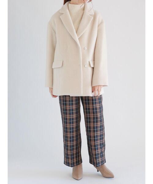 Te chichi（テチチ）の「シャギーテーラードジャケットコート（テーラードジャケット・レディース・ベージュ/ネイビー・ﾌﾘ-）」の21枚目の写真
