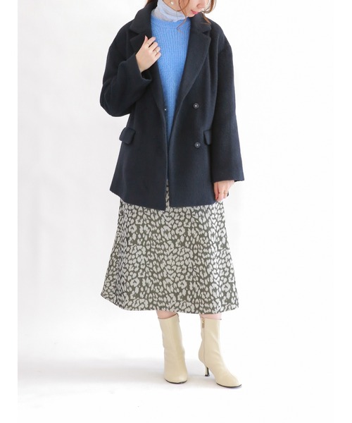 Te chichi（テチチ）の「シャギーテーラードジャケットコート（テーラードジャケット・レディース・ベージュ/ネイビー・ﾌﾘ-）」の15枚目の写真