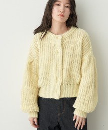 earth music&ecology | ヘアリーショートニットカーディガン(カーディガン/ボレロ)