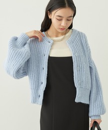 earth music&ecology | ヘアリーショートニットカーディガン(カーディガン/ボレロ)