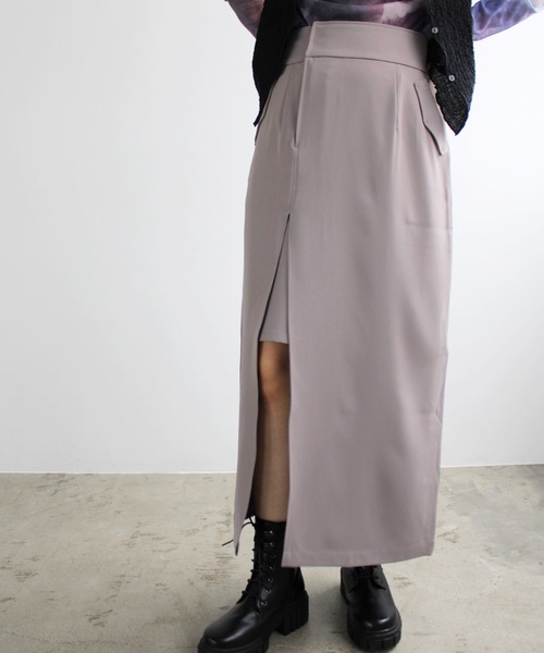 GeeRA（ジーラ）の「ポケット付スリットタイトスカート（スカート・レディース・ブラック/グレー・SMALL/MEDIUM/LARGE）」の11枚目の写真