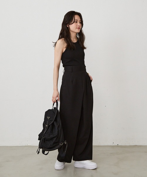 Shelly island（シェリーアイランド）の「カップ付きホルターネックタンク（タンクトップ・レディース・ブラック/オリーブ/ホワイト・FREE）」の11枚目の写真