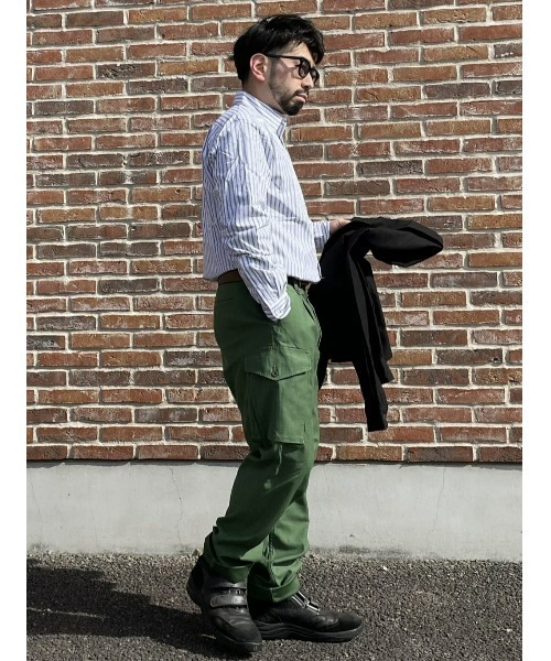 PLUS ONE（プラスワン）の「【PLUS ONE】ブロードストライプシャツ（シャツ/ブラウス・メンズ・ホワイト×ブルー/ネイビー×ホワイト・XL/S/L/M）」の22枚目の写真