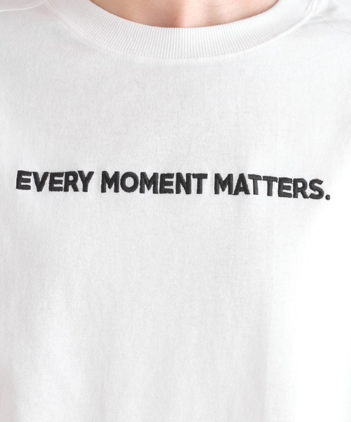 PUAL CE CIN（ピュアルセシン）の「ロゴ刺繍×フォトプリント２WAYカットソー（Tシャツ/カットソー・レディース・オフホワイト/ブルーグレー・FREE）」の8枚目の写真