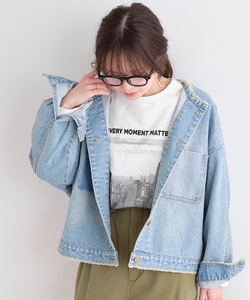 PUAL CE CIN（ピュアルセシン）の「ロゴ刺繍×フォトプリント