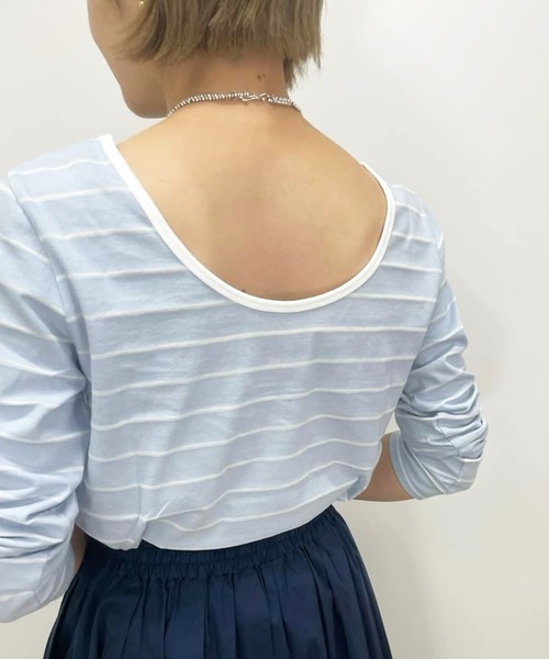 SHENERY ボーダーカットソー セール】《新色登場》オーバーボーダーカットソー（Tシャツ