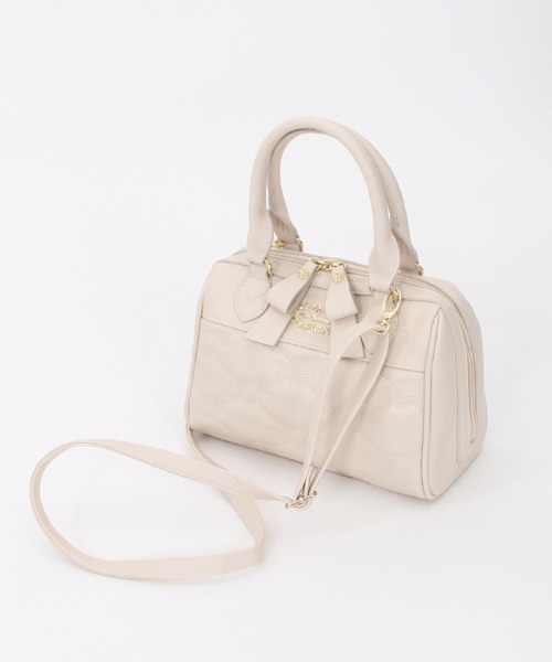 axes femme（アクシーズファム）の「モチーフキルティングボストン（ボストンバッグ・レディース・ブラック/キナリ/ピンク・FREE）」の2枚目の写真