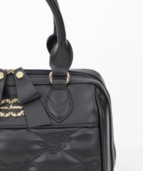 axes femme（アクシーズファム）の「モチーフキルティングボストン（ボストンバッグ・レディース・ブラック/キナリ/ピンク・FREE）」の14枚目の写真