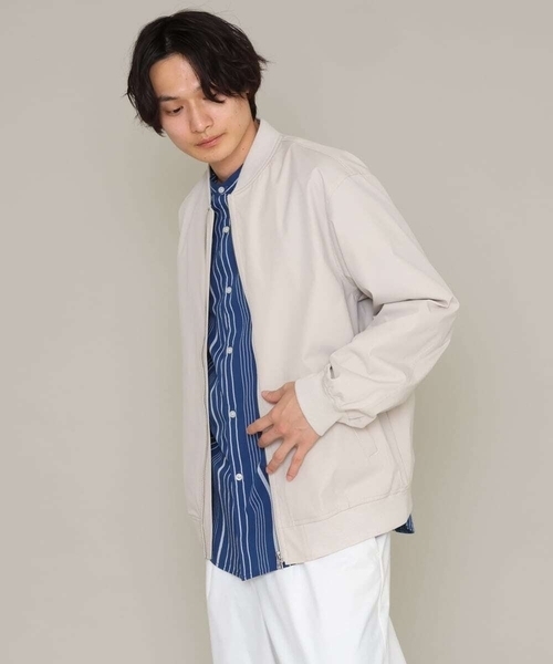 a.v.v（アーヴェヴェ）の「ストレッチリブブルゾン（ブルゾン・メンズ・ベージュ/カーキ・46/48/50）」の14枚目の写真