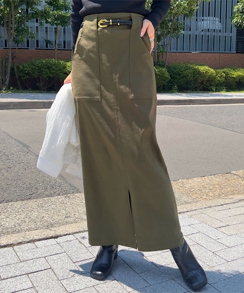 ♡ムータ SOLOTEX ストレッチ スカート ベージュ♡タグ付き SOLOTEX® Eco-Hybrid ストレッチスカート [全3色] – muta Online